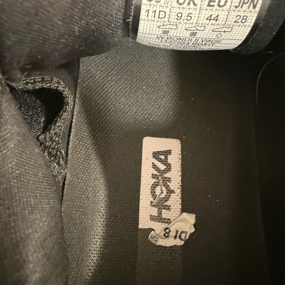 Hoka Bondi 8 Men's Black Athletic Shoes - Picture 10 of 10